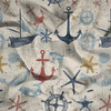 MARINE pat. 2 - Cotton muslin