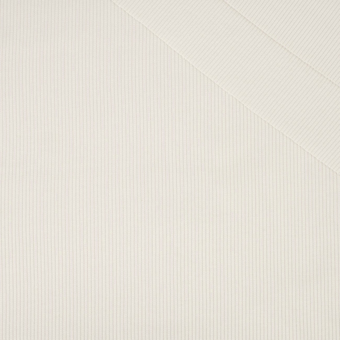 Ribbed knit fabric - Cloud Dancer/ ECRU (D-02)
