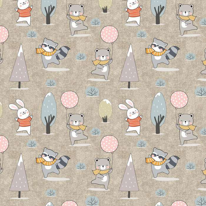 WINTER PARTY PAT. 2 (WINTER FUN) / ACID WASH BEIGE - softshell