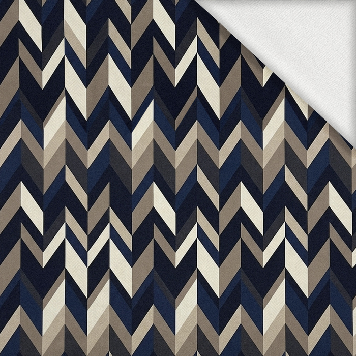 RETRO GEOMETRIC WZ. 18 - teplákovina s elastanem ITY