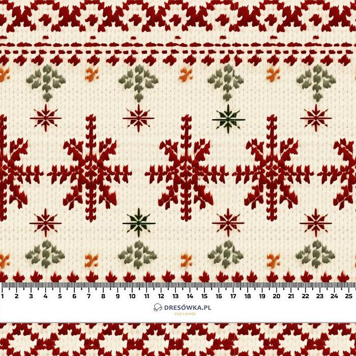 CHRISTMAS SWEATER wz.5- Potahový velur 