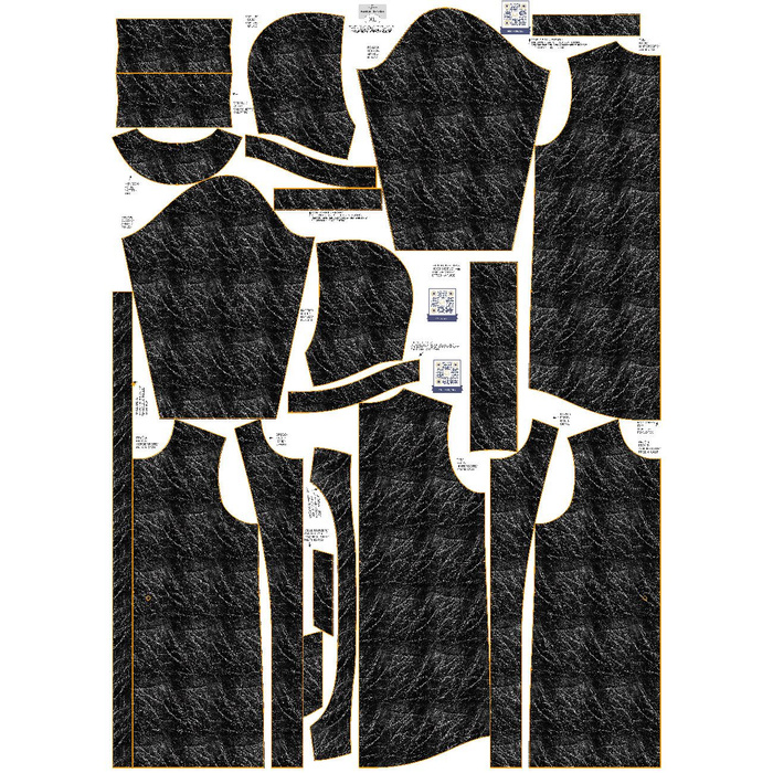 DAMENPARKA (ANNA) - LEATHER PATTERN WZ.2 - Softshell XXL