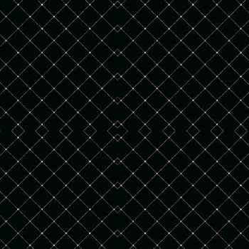 ZLATÝ STEH / ČERNÝ - tkanina voděodolná