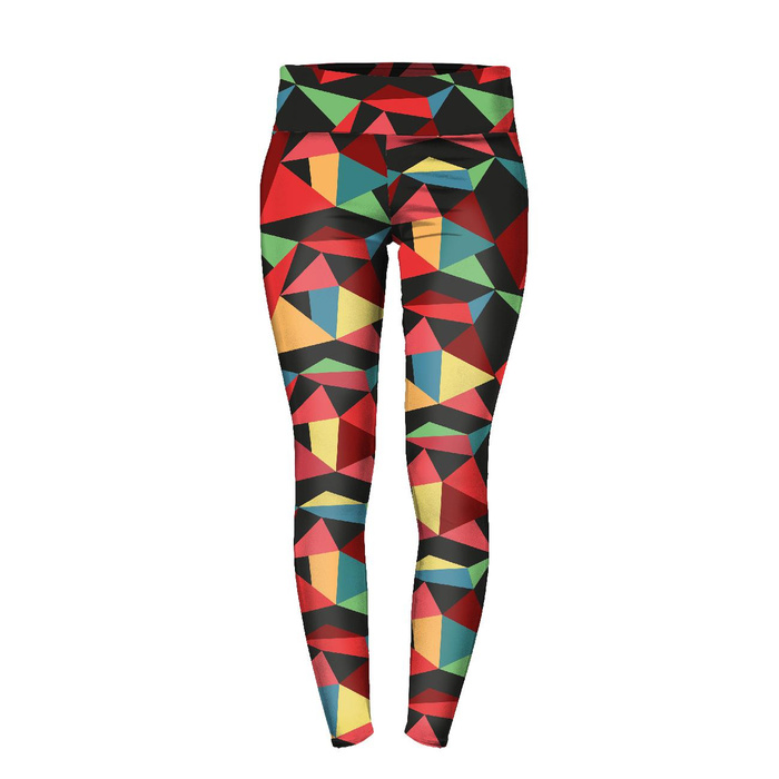 WOMEN'S THERMO LEGGINGS (GRETA) - ICE PAT. 2 / colorful - sewing set XXXL