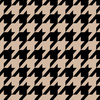 BLACK HOUNDSTOOTH / BEIGE - Hydrophobic brushed knit