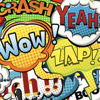 COMIC BOOK - single jersey with elastane TE210