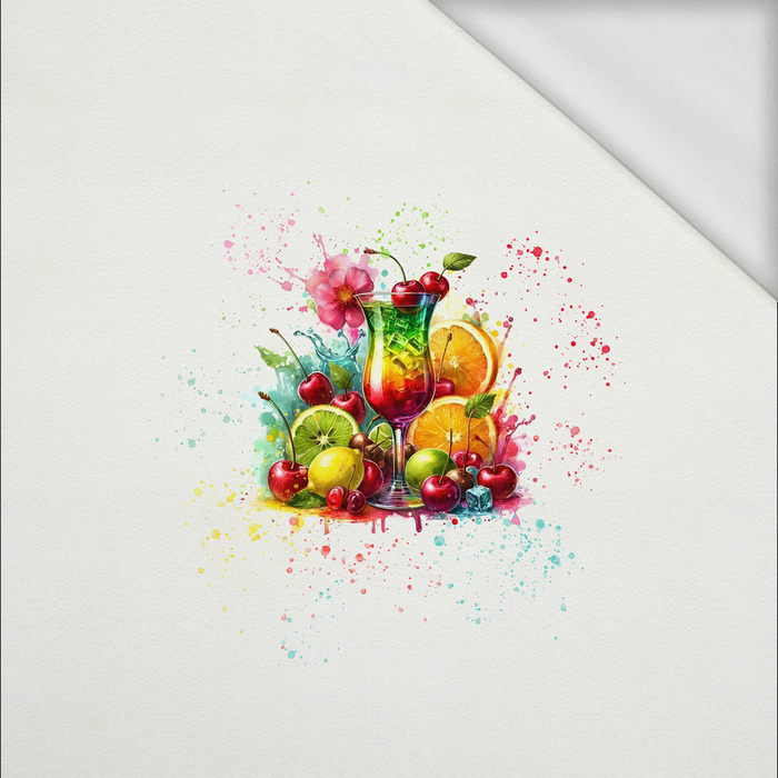 TUTTI FRUTTI MIX WZ. 2 - panel (60cm x 50cm) dzianina pętelkowa