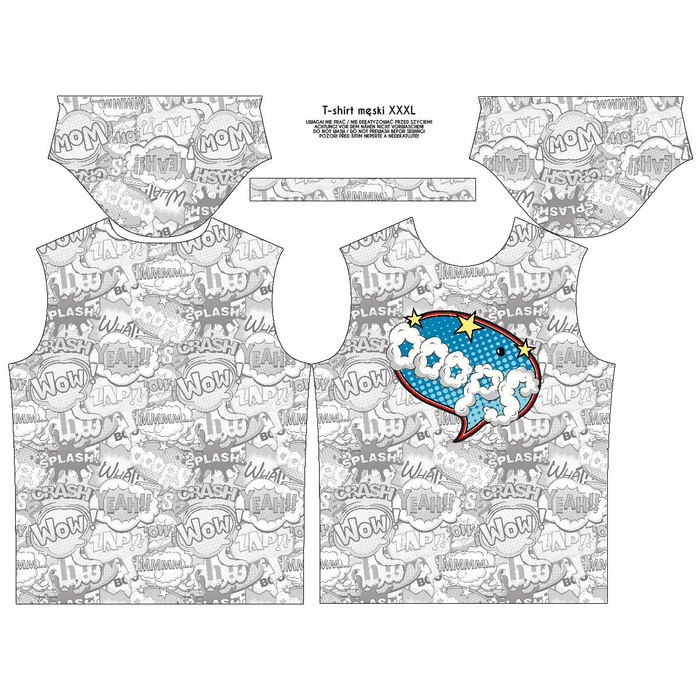 HERREN T-SHIRT - COMICS / ooops - Single Jersey L