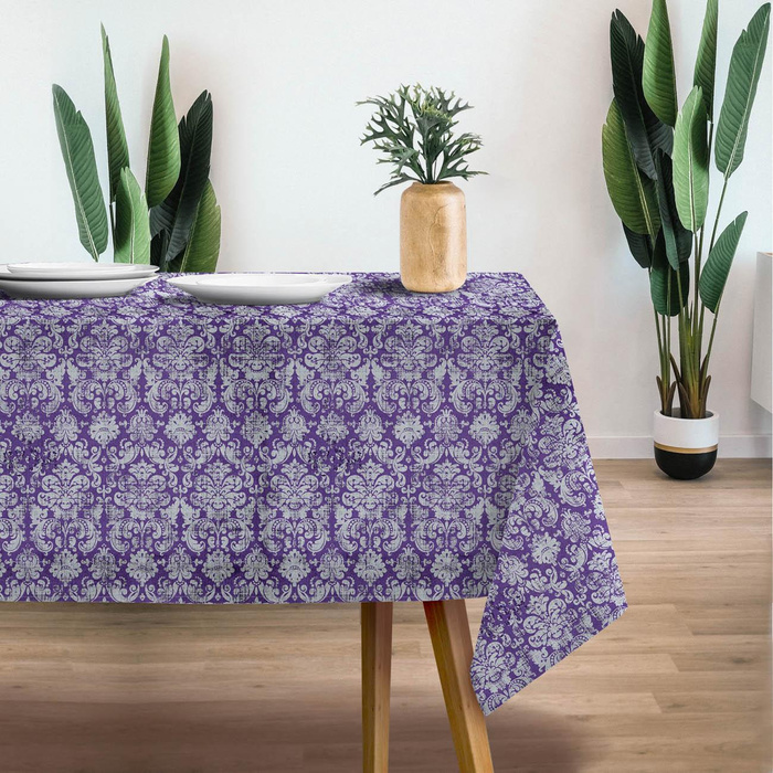 MAGIC DAMASCO pat. 4 (MAGIC SCHOOL) (Very Peri) - Cotton woven fabric