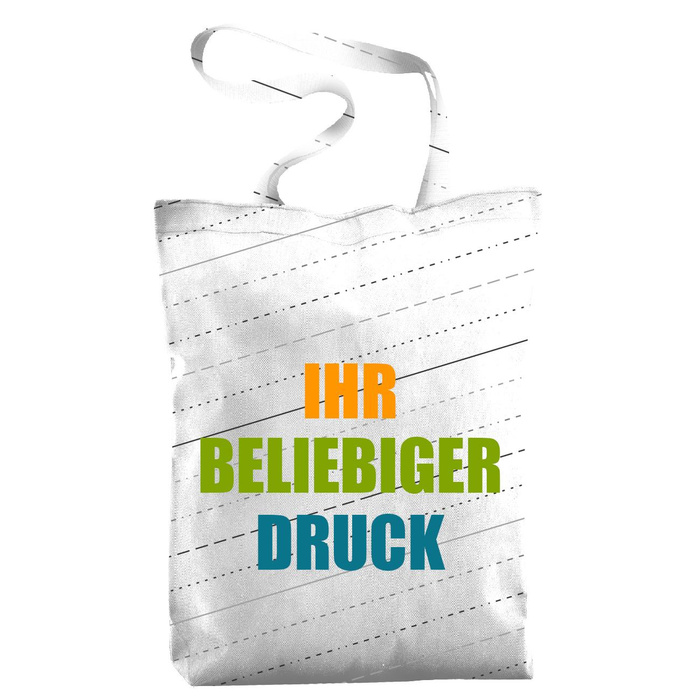 SHOPPER TASCHE - MIT EIGENEM AUFDRUCK - Baumwoll Webware - Nähset