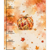 AUTUMN PUMPKIN / ORANGE - PANEL (60cm x 50cm)
