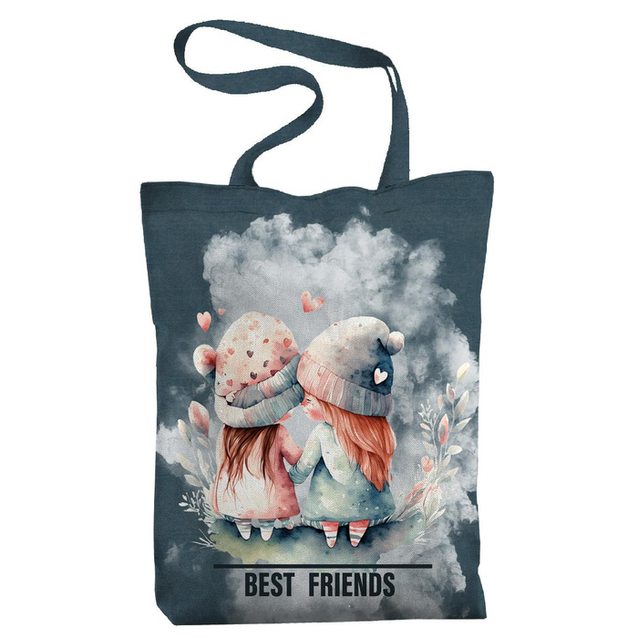 SHOPPERKA - BEST FRIENDS / girls - tkanina wodoodporna - zestaw do uszycia