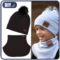 BLACK - Cap and loop creative sewing set