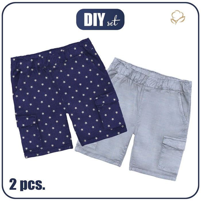 2PACK - KINDER KAMPFSHORTS - MODELL 2 - Nähset