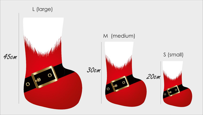 KOMPLET SKARPET ŚWIĄTECZNYCH - ŚWIĘTY MIKOŁAJ - mała + duża