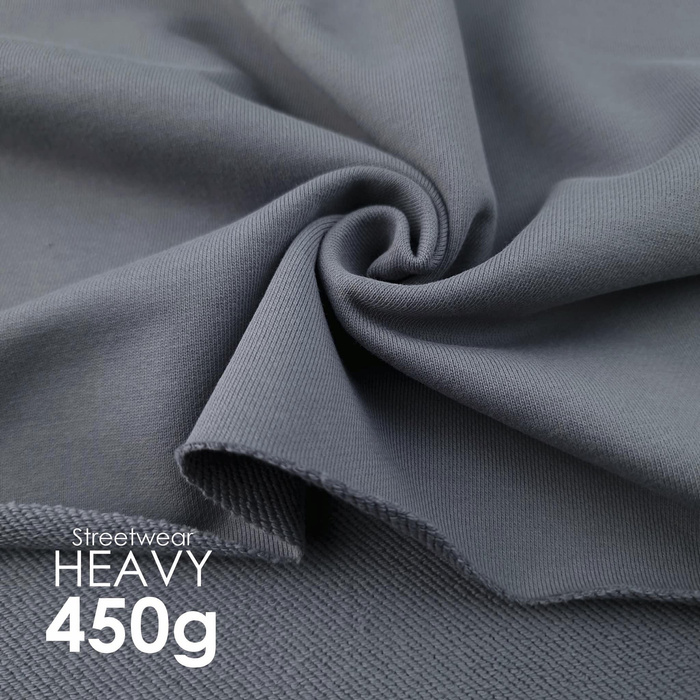 French terry TWILL / HEAVY 450g - grey