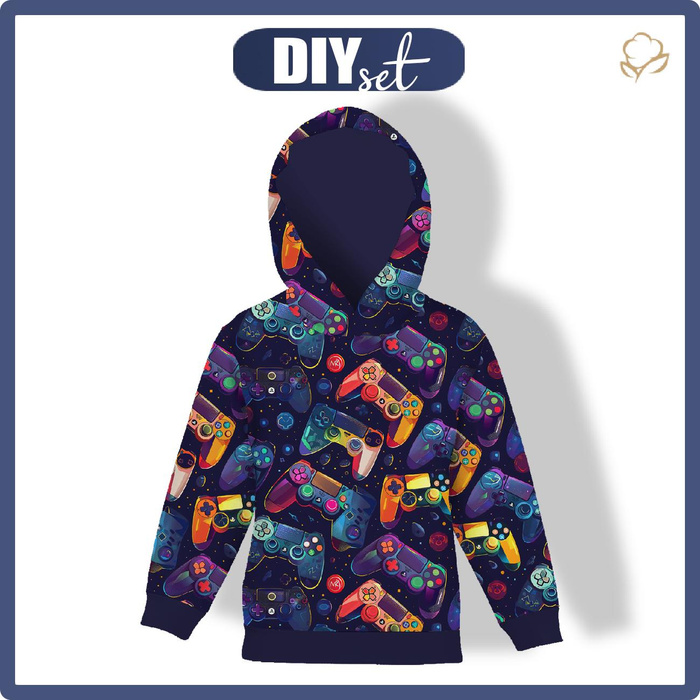 KINDER HOODIE (ALEX) - GAME M. 3 - Nähset (98/104)