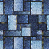 JEANS PATCHES / dark blue - Panama 220g