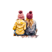 FRIENDSHIP - panel (75cm x 80cm) SINGLE JERSEY PANEL