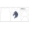 DAMEN T-SHIRT - PFERD m. 3 - Single Jersey M
