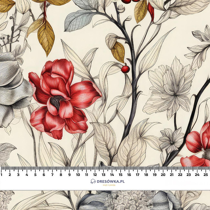 FLOWERS wz.16 - Cotton muslin