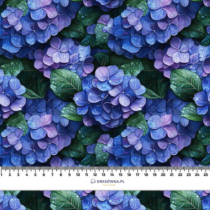 FLOWERS WZ.30- single jersey s elastanem ITY