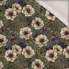 Flowers wz. 68 - brushed knitwear with elastane ITY