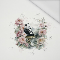 PANDA FAMILY - panel (75cm x 80cm) Waterproof woven fabric