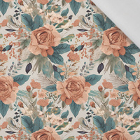 PASTEL FLOWERS WZ. 36 - Cotton woven fabric