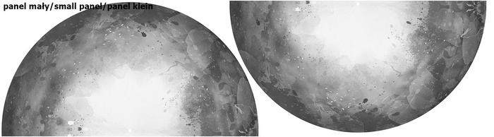 SPECKS (grey) - circle skirt panel 