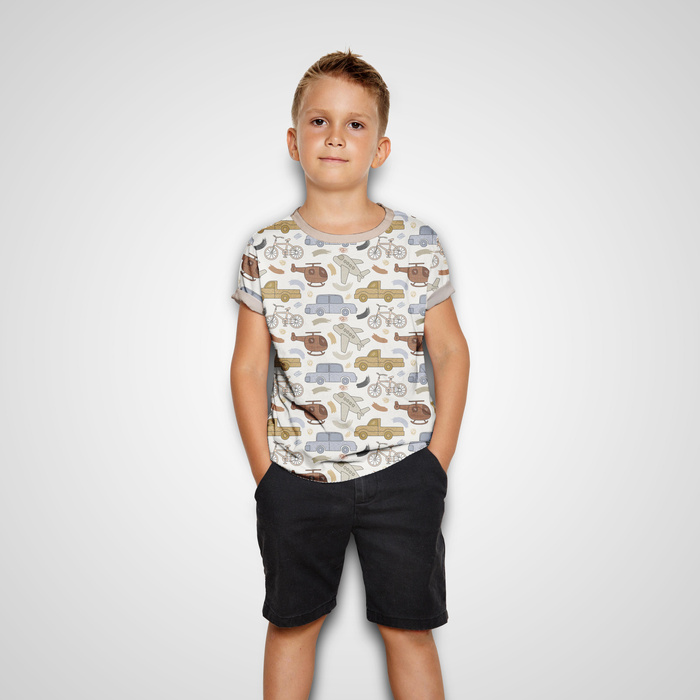 VEHICLES pat. 3 - Cotton woven fabric