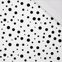 BLACK DOTS - organický úplet single jersey s elastanem