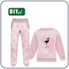Jogginganzug für Kinder (MILAN) - Flamingo / CAMOUFLAGE m. 2 (blass rosa) - Sommersweat (146/152)