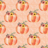 PUMPKINS pat. 8 / orange (FOXES AND PUMPKINS)- Upholstery velour 