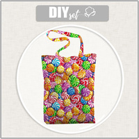 SHOPPER KABELKA - SWEETS WZ.3 - Bavlněná tkanina - Sada šití