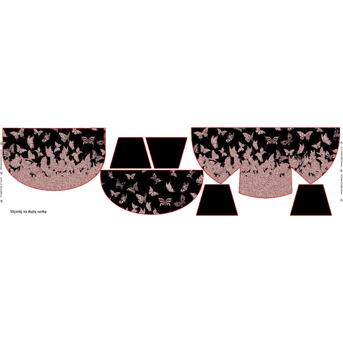 SCHMETTERLINGE MIX M. 5 (GLITTER SCHMETTERLINGE) - Sada ledvinka - malý