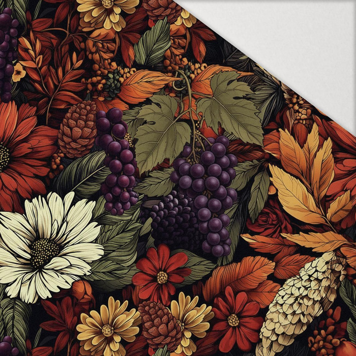 AUTUMN FLOWERS wz.21 - Wintersweat angeraut mit Elastan ITY