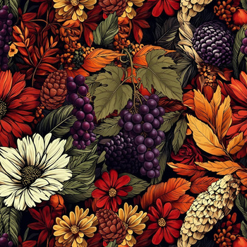 AUTUMN FLOWERS wz.21 - Hydrophober angerauter Wintersweat