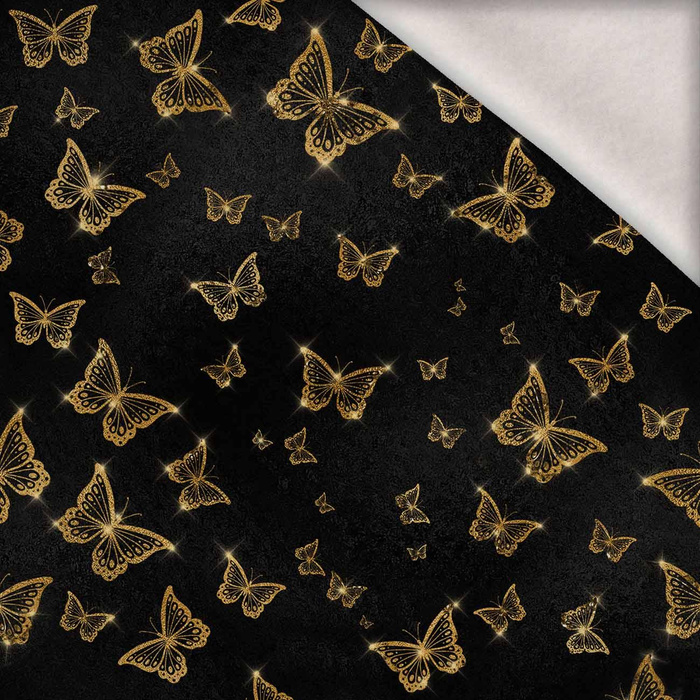 Black & Gold Glamour wz.4 - brushed knitwear with elastane ITY