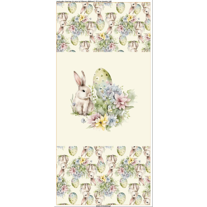 KISSEN 45x45 - BUNNY EASTER M. 1 - Wasserabweisende Webware - Nähset