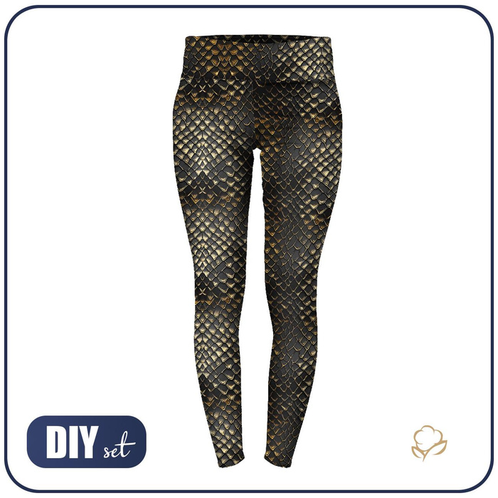 Sportovní legíny - LEATHER PATTERN WZ.8 - sada šití - XS