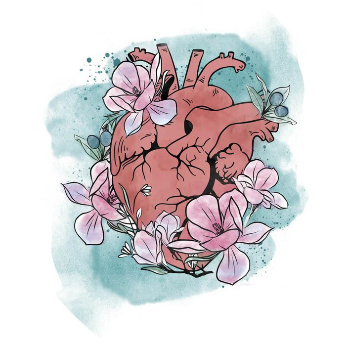 EL CORAZON - PANEL SINGLE JERSEY 75cm x 80cm