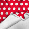 RED POLKA DOTS - Minky-Plüsch
