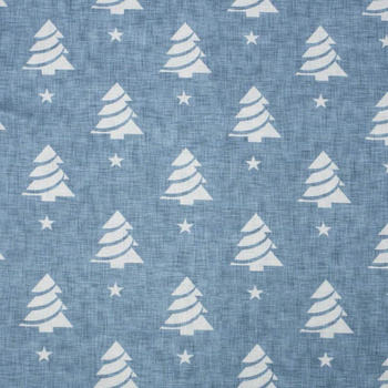 WEIHNACHTSBÄUME MIT STERNEN / ACID WASH - blau