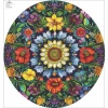 Circle skirt panel - COLORFUL FLOWERS wz. 3