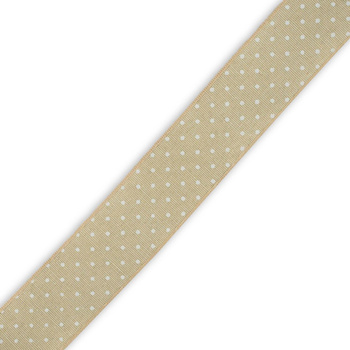 Decorative ribbon 40mm dots with glitter