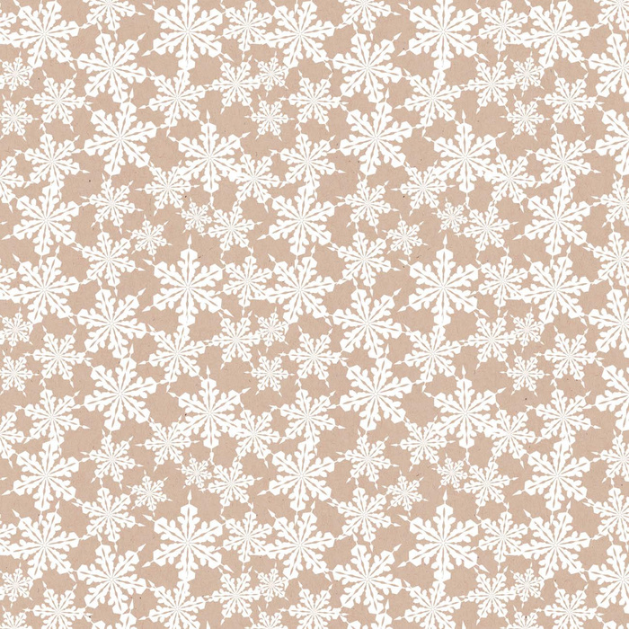 PAPIER SCHNEEFLOCKEN (WEIßE WEIHNACHTEN) - Baumwoll Webware