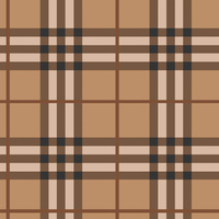 CHECK PAT. 13 / coffee - Cotton woven fabric