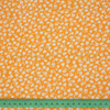 COLORFUL FLOWERS / orange - viscose woven fabric