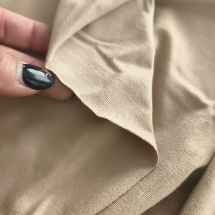 Bambusjersey mit Elasthan - BEIGE